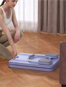 可折叠普拉提板 - 多功能腹部训练器、核心肌群训练器材、便携式健身装备，适用于家庭和健身房，随机黑色或白色发货，情人节、妇女节、母亲节的理想礼物，普拉提器材 - 彩色 - 查看 7