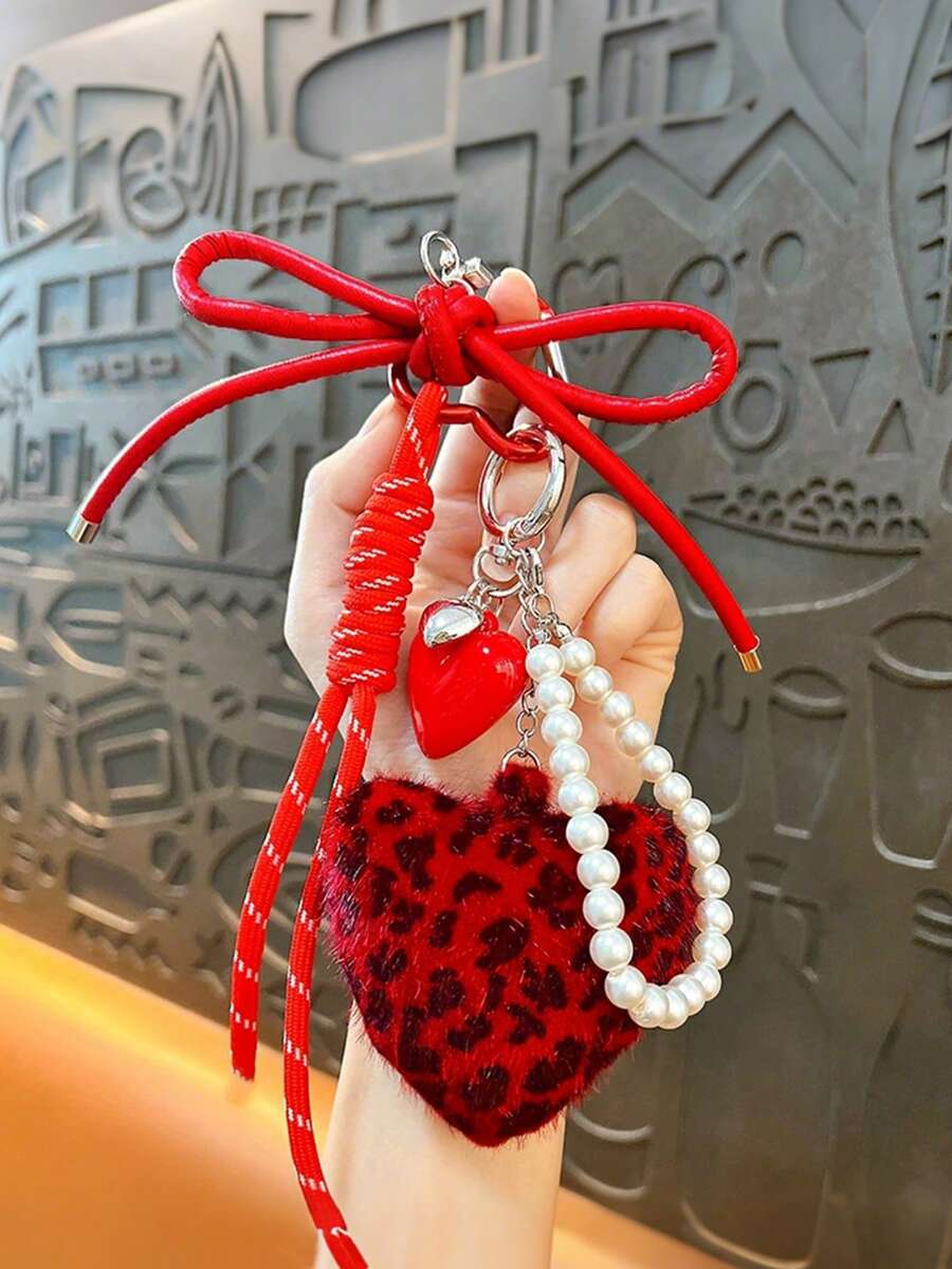 Yogodlns Móc khóa da hình nơ phong cách Y2K, mặt dây chuyền cổ điển cho túi xách, điện thoại, chìa khóa xe, phụ kiện du lịch, móc khóa thời trang, phụ kiện túi xách, phụ kiện ví, phong cách phương Tây Kawaii - Nhiều màu - Xem 1