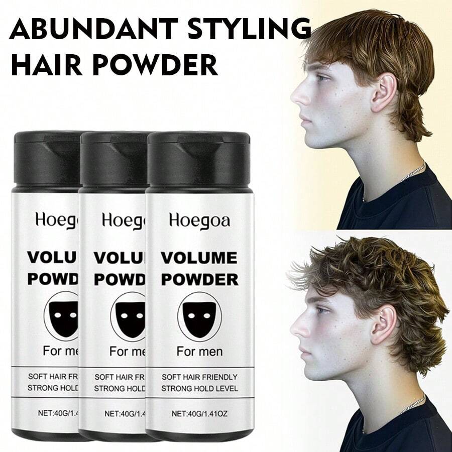 Polvo para peinar enriquecido, suave, sin lavado, esponjoso, con control de grasa, refrescante, hidratante, peinado duradero, imprescindible para el cuidado del cabello en cualquier situación. - Blanco - Ver 1