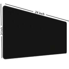 Black Art Flowers Mouse Pad,Large Vintage Floral Mousepad Desk Pad With Stitched Edges,Non-Slip Waterproof Rubber Base Mouse Mat For Office Computer Keyboard Laptop Home 14x24 Inch Multiple Designs Available - 黑色美學之花 - 查看 8