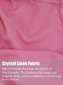 1件装 女童8-12岁纯色优雅长款围巾披肩，闪亮水钻头巾，防晒头巾，伊斯兰头巾，适合春夏佩戴 - 1PC - 查看 2