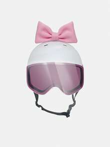Cute Bowknot Decoration For Ski Helmet, Outdoor Electric Bicycle/Motorcycle Helmet, Princess Style