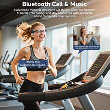 AI Smart Glasses With Camera, Real-Time Translation/Object Recognition, 8MP 4K Video Camera, ChatGPT/Doubao AI Assistant, Bluetooth/WiFi, TR90 Material, 290mAh Long Battery Life, HD Calling, Compatible With IOS/Android, Open-Ear Audio, Ultra-Lightweight Design - White - View 8