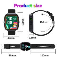 2025 New Kids Smart Watch, 300mAh Large Capacity Battery, 1.83" Touch Screen, Built-In 18 Games, Pedometer, Camera, Flashlight, Alarm Clock, Photo Album, Games, Calendar, Countdown, Calculator, Stopwatch And Other Functions