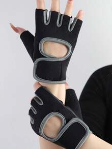 1 par de guantes de fitness de media dedos, guantes de entrenamiento para mujeres, guantes de ciclismo no transpirables, guantes de levantamiento de pesas con agarre de hierro y protección de la palma, guantes de entrenamiento de ciclismo, equipo de fitness, diseño deportivo, guantes de alto rendimiento, costuras reforzadas, material transpirable, accesorios de gimnasio, adecuados para entusiastas del fitness