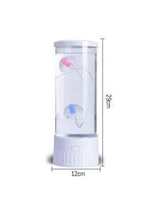 TYUTE 1PC LED Realistic Jellyfish Night Lights, 7-Color Color-Changing Jellyfish Aquarium Lights, Home Bedroom Bedside Decorative Night Lights, Living Room Table Lamps, Birthday Gifts, Party Gifts, Christmas Gifts - 白色 - 查看 10