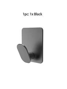 1pc/5pcs Adhesive Towel Hooks, Kitchen Hooks, Bathroom Wall Hooks, 304 Stainless Steel Heavy Duty Towel Rack Wall Hooks, Bathroom Clothes Hanger Hooks, Shower Towel Rack, Non-Slip & Waterproof, Suitable For Bathroom, Toilet, Kitchen