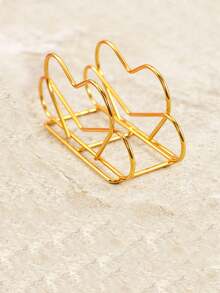 Upright Iron Paper Towel Holder, Metal Desktop Paper Towel Dispenser For Restaurant, Hotel, Cafe - Gold - View 5