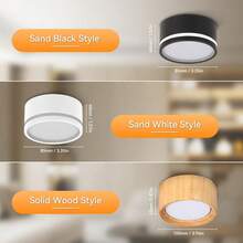 GX53 Recessed Downlight, Home Decor Spotlight, Ceiling Light, Black/White/Solid Wood Options, Compatible With GX53 Bulb, Suitable For Living Room, Home, Indoor Decoration, Shop, Bedroom, Dining Room, Corridor, Kitchen, Closet, Porch, High Ceiling, Stretch Ceiling, Low Ceiling - GX53 Downlight - View 3