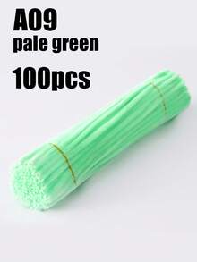 100支蓬松清洁棒，柔软毛绒工艺棒，适用于DIY花束、插花、儿童学校美术项目、派对装饰、毕业典礼、婚礼、生日礼物、母亲节、圣诞节和其他节日DIY工艺品。 - 彩色 - 查看 34