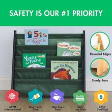 SUIOO Humble Crew Estantería de Almacenamiento para Libros 4 Niveles Color Espresso/Blanco - verde (verde camuflaje) - Ver 2