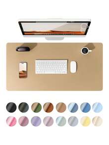 Christmas Decor Leather Desk Mat, Mouse Pad, Non-Slip Desk Protector, Leather Desk Blotter, Computer Desk Mat, Waterproof Desk Pad, Suitable For Office And Home Decor