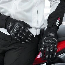 1 par de guantes de motocicleta para conducir, guantes de motocicleta de dedo completo para ciclismo, guantes de protección para carreras de motocicletas con pantalla táctil, guantes deportivos de motocross, accesorios de ciclismo, esenciales para conducir, regalos para hombres y mujeres conductores - Multicolor - Ver 7