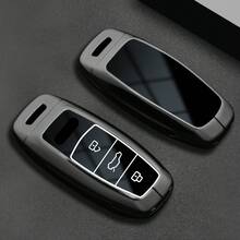 适用于奥迪 Q8 RSQ8 A6 C8 S6 RS6 A7 S7 RS7 A3 8Y A8 D5 4N RS E-Tron GT Q4 Q7 4M 的合金汽车钥匙壳保护套 - 均碼 - 查看 3