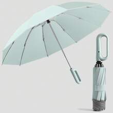 1PC Folding Umbrella, Waterproof Portable Travel Umbrella, 2-In-1 Women's Sunshade & Rainproof Umbrella, Super Lightweight Compact 6-Fold Umbrella, Mini Travel Umbrella, Dual Use Portable Umbrella,Solid Color Sunny Umbrella, Semi-Automatic Folding Umbrella, Portable Travel Umbrella, Sunshade Umbrella, With Buckle, Reinforced Design, Suitable For Business And Travel Personnel, Holiday Gift - Nhiều màu - Xem 14