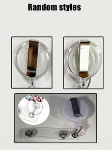 1pc 2D Acrylic Male Nurse ID Badge Holder - Expandable ID Card Holder, Durable For Medical Students And Nursing Interns - Sturdy PMMA Material, ID Display | Professional Appearance | Lightweight Design - Multicolor - View 8