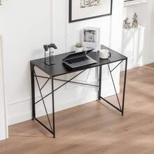 Home Office Desks - Black + Medium Density Fiberboard - View 12