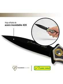 EstiloTendenciaLION TOOLS Navaja Tactica Supervivencia Manual Acero Inxidable CampismoCalidad PremiumVersióN Mejorada