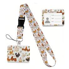 Animal Collection The Vertical Card Holder Horizontal Card Neck Strap Lanyards For Keys Keychain Badge Pass Hang Rope - Multicolor - View 68