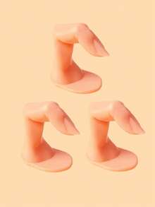 5pcs Nail Art Practice Fake Fingers, Suitable For Daily Use - Yellow - View 17