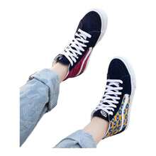 Vans SK8-HI High-Top Patterned Casual Canvas Shoes For Men And Women.
