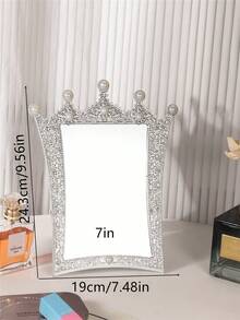 1pc European Style Personalized Makeup Mirror, Vanity Mirror, Suitable For Room, Bedroom, Dressing Table, Also As A Gift For Family And Friends - Multicolor - View 18