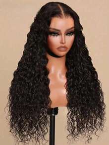 V Part Wigs Human Hair Brazilian Virgin Deep Wave Human Hair Wigs For Women Upgrade U Part Glueless Wigs Human Hair Clip In V Shape Kinky Curly Wig No Leave Out None Lace Front Wig 250 Density Natural Color - màu tự nhiên - Xem 6