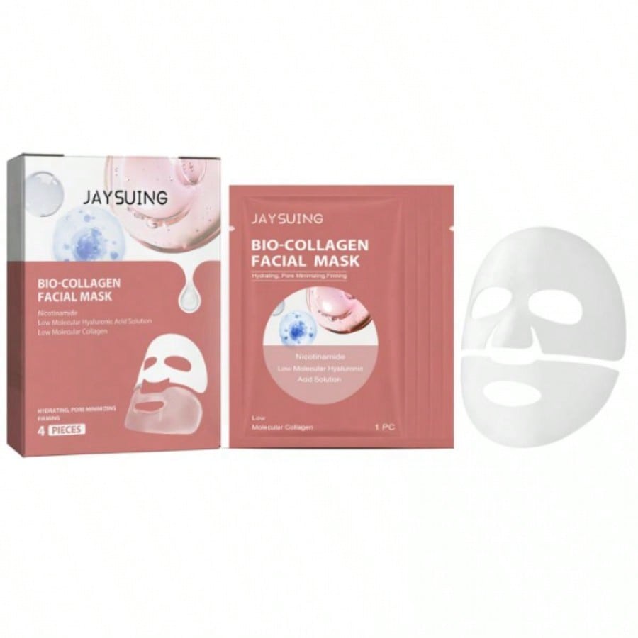 Set de 4 Mascarillas Faciales de Colageno Hidratantes y Reafirmantes