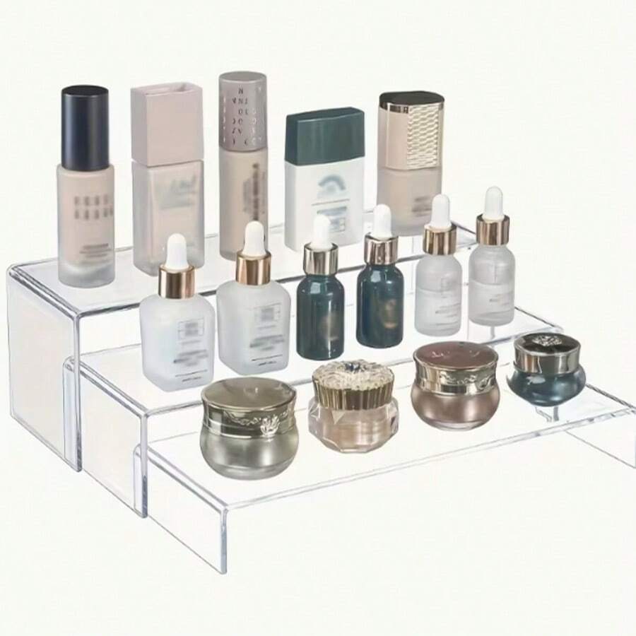 1pc U-Shaped Multilayer Riser Shelf, Desk Organizer, Cake/Figurine Display Stand - Multicolor - View 1