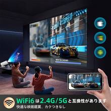 HUASHIJIE 2025 New Ultra HD 5G Projector For Home Use, Ultra HD 1080P, Bedroom Wall Projection, No Curtain, 180° Rotation, Compact HD Home Cinema, Computer And Smartphone Projection, Online Classes, Fitness, Office, Outdoors, Camping, Living Room, Dorm, Student, Valentine's Day, Christmas, Chinese New Year Gift, Mini 4K Projector - Japan A Type Plug(100V) - View 7