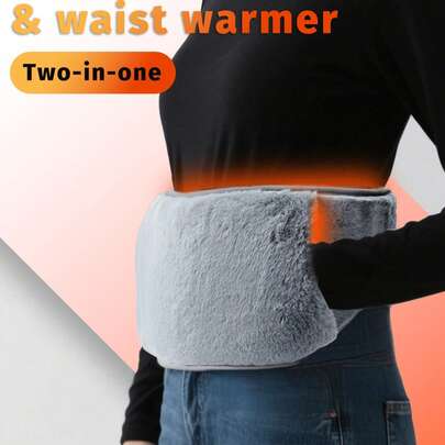 1 Set Of Hot Water Bottle & Storage Bag, Simple Gray Handwarmer & Storage Box Set, Ideal Winter Gift For Mom, Dad, Men, Friends, Teachers. Plush Hot Water Bottle Is Removable And Washable. (Note: Due To Batch Differences, The Belt Color May Vary Slightly, And The Lining Stripes And Outlet May Also Differ. Please Understand Any Inconvenience Caused By This.)