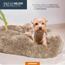 Cama para Perros Cama para Mascotas Antiestres Redonda Esponjosa Cómoda Afelpada Medium Beige - Medio - Ver 5