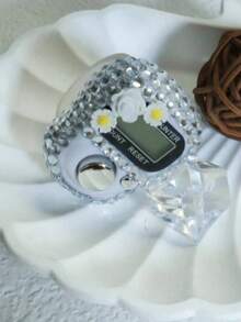 1-4 st. räknemaskin med strassblommor, handhållen räknare med strassfingerringar, mini bärbar räknare, lämplig för män och kvinnor - Multifärgad - Visa 18