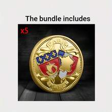 1/2/5Pcs The Eiffel Tower Cathedral In Paris France Golden Plated Commemorative Coin Collection Gifts - Gold - View 9