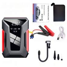 Car Starter With Air Pump,Car Battery Charger With Air Pump, 12V Car Battery Starting Power Supply, With Emergency LED Light, Portable Power Bank, Leather Storage Bag. - Multicolor - View 13