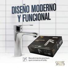 htyMonomando para Lavabo 100% Metalico Cuerpo Alto Cromo Maneral Metalico Aereador Ahorrador De Agua Cartucho ABS Incluye Mangueras Alta Durabilidad y Diseño Compactoyfg - como en la foto - Ver 6