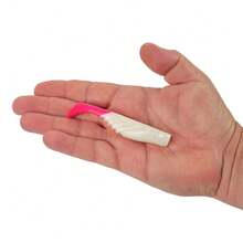 4 Inch Pearl White Pink Saltwater Ripple Mullet Fishing Lure - 1 - View 5