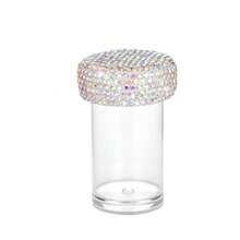 1pc Rhinestone Embellished Cylindrical Pill/Jewelry/Coin/Earplug Storage Container - Multicolor - View 9