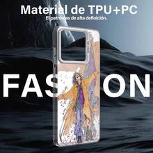 Funda para Xiaomi Poco X6 5G y Re Note 3 Pro 5G Carcasa para Teléfono Móvil con Divertido Dibujos Aesthetic Cover Protección contra Caídas Grado Militar Antigolpes Case Plata - - Piso 1 - Ver 6