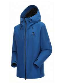 CAMEL CROWN Men's Letter Print Zip-Up Hoodie - Ice Blue - View 7