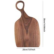 2件/1件红木创意情侣砧板，情人节创意砧板套装，创意切菜板，牛排板，托盘 - 棕色 - 查看 11