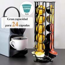Soporte para Cápsulas de Café, Compatible con Cápsulas Vertuo, Porta Capsulas Café, Capacidad para 24 Cápsulas de Café, Organizador de Mostrador de Cocina para Casa u Oficina (Negro)(default) - Multicolor - Ver 6