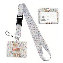 Animal Collection The Vertical Card Holder Horizontal Card Neck Strap Lanyards For Keys Keychain Badge Pass Hang Rope - Multicolor - View 145