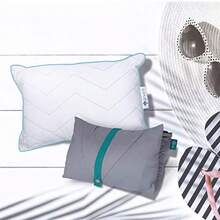 Sognare Moments Almohada Portátil Tamaño 26cm x 38cm con Funda Ideal para Viajes y para Bebés 100% Algodón Termorregulable Hipoalergénico y Lavable. Garantía de 100 Noches. - blanco - Ver 6
