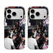 Funda para teléfono con diseño gráfico de vibraciones psicodélicas. Compatible con  17,  16 Pro Max,  15 Pro Max,  13 y  12. Fabricada en TPU resistente para una protección óptima contra golpes y caídas. Un regalo único para amantes de la música, amigos modernos o cualquier persona que aprecie el estilo artístico, perfecta para cumpleaños, fiestas o simplemente porque sí. - Blanco - Ver 3