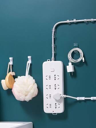 100/40/20pcs Adhesive Cable Clamps, Transparent Wire Brackets For Power Line Management, Plastic Cable Tissue Clamps For Walls And Under Tables