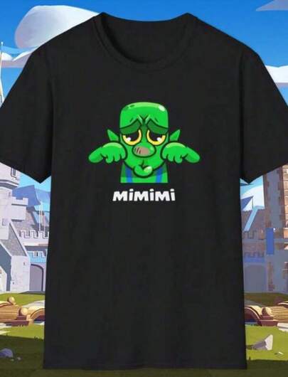 Camiseta Clash Royale Mimimi - Camiseta divertida com estampa do emote da Boohoo, camiseta gamer, presente para homens, mulheres e adolescentes.