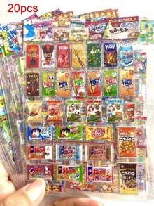 Happy Imagination Series Sticker Set, Exquisite INS Style Small Animal, Food, Beverage, Dessert Themed Stickers, Die-Cut Easy To Tear, Scrapbooking Supplies, Decorative For Notebooks, Frames, Phone Cases, Cups, Trash Cans, Magazines, Stationery Boxes, DIY Personalized Collage, Back To School, Study Supplies - Multicolor - View 10