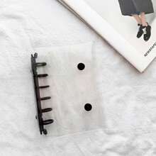 A7 Clear Photo Album,Scrapbooking Organizer,Binder Notebook, Monthly/Dot/Gird/Line Binder Diary,A7 Ring Journal Hand Book - Multicolor - View 16