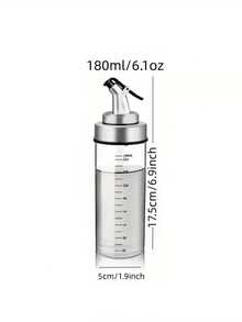 1 pièce, Distributeur d'huile en verre borosilicaté haute qualité, bouteille d'huile d'olive, distributeur de sauce soja et de vinaigre, bidon d'huile en verre haute transparence, bouteille d'huile de cuisine étanche, bidon d'huile, d'épices, de sauce soja, de vinaigre, bouteille d'assaisonnement, distributeur et récipient d'huile en verre pour l'huile d'olive et les huiles alimentaires, ustensiles de cuisine - transparent - Voir 15